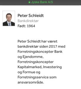 Bankdirektør Peter Schleidt 